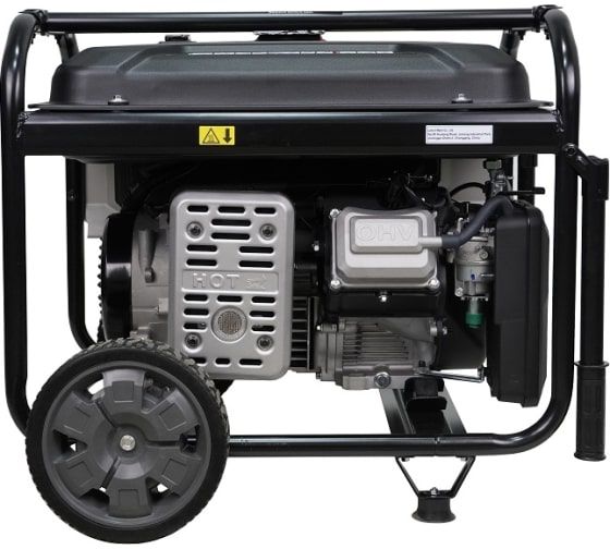 Бензиновый генератор Loncin LC6500D-SA на колесах фото