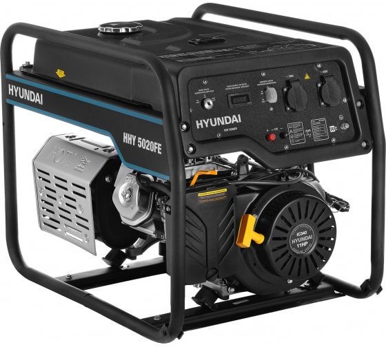 Бензиновый генератор Hyundai HHY 5020FE для дачи фото