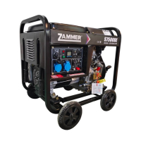 Дизельный генератор Zammer S7500DE S7500DE на колесах фото