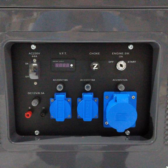 Бензиновый генератор Zongshen QB 12000 E на колесах фото