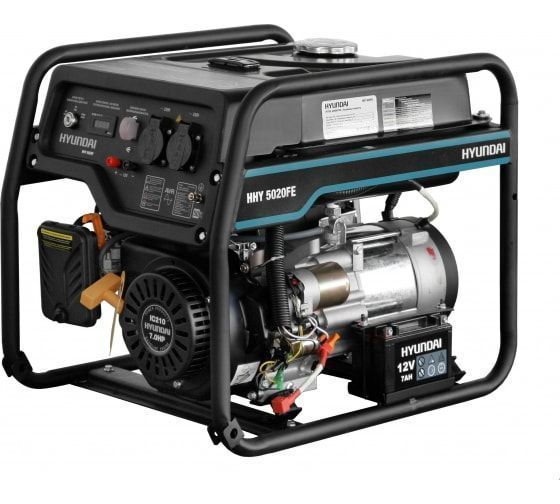 Бензиновый генератор Hyundai HHY 5020FE для газового котла фото