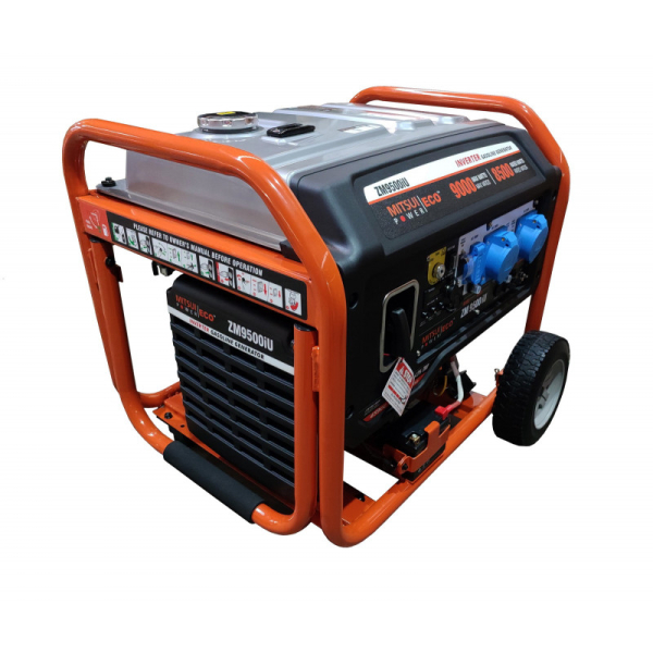 Бензиновый инверторный генератор Mitsui ZM 9500 iU на колесах фото