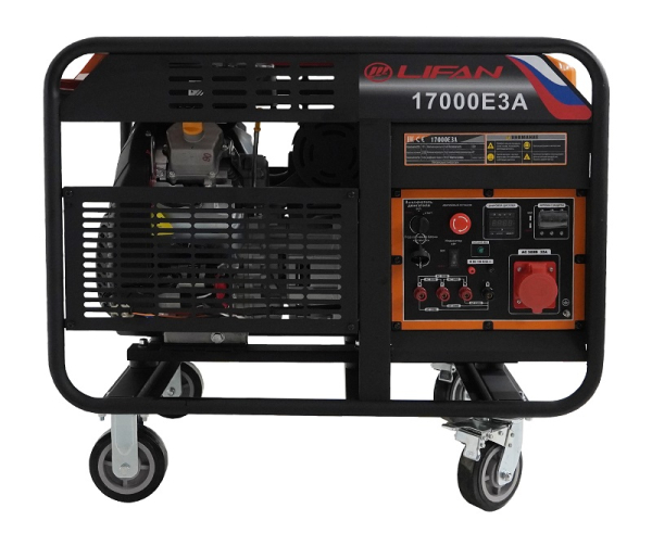 Бензиновый генератор Lifan 17000E3A портативный фото