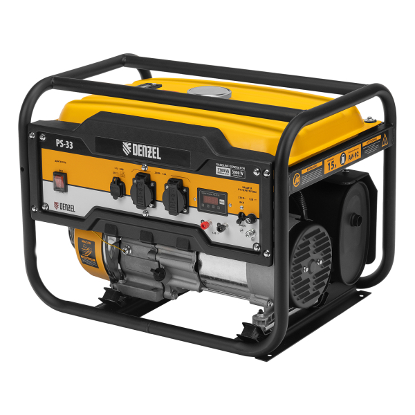 Бензиновый генератор DENZEL PS 33 фото