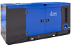 Дизельный генератор ТСС ЭД-40-Т400 с АВР в шумозащитном кожухе на прицепе фото