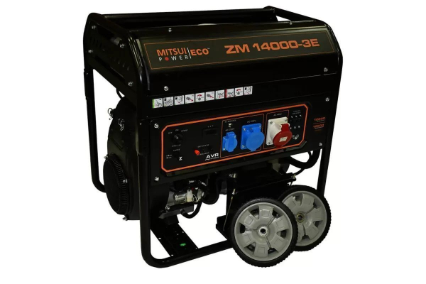 Бензиновый генератор Mitsui ZM 14000 E-3 передвижной Бензиновый генератор Mitsui ZM 14000 E-3 передвижной фото
