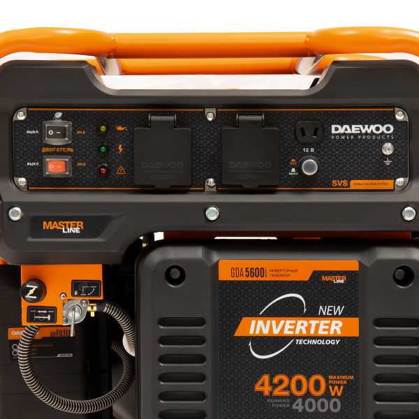 Бензиновый инверторный генератор DAEWOO GDA 5600i для дома фото