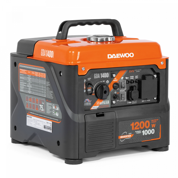 Бензиновый инверторный генератор DAEWOO GDA 1400i для дома фото