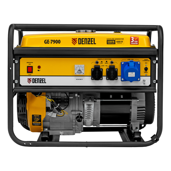 Бензиновый генератор DENZEL GE 7900 для газового котла фото