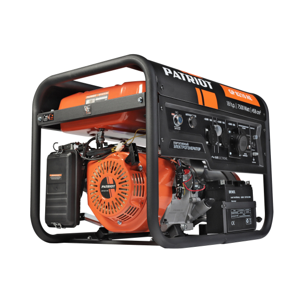 Бензиновый генератор PATRIOT GP 8210 AE на колесах фото