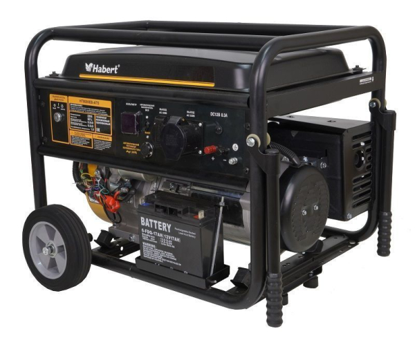 Бензиновый генератор Habert HT8000EB-ATS переносной фото