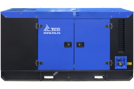 Дизельный генератор ТСС ЭД-24-Т400 с АВР в шумозащитном кожухе на прицепе фото