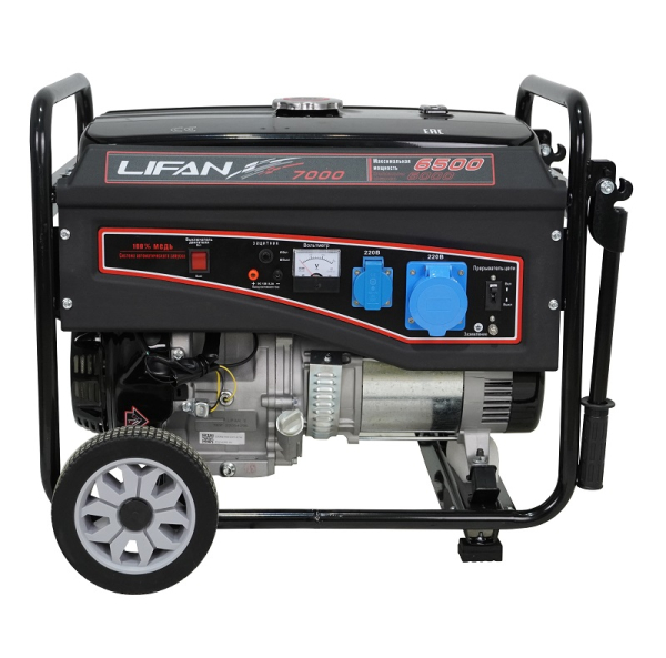 Бензиновый генератор Lifan 6 GF-3 (LF7000) для газового котла фото