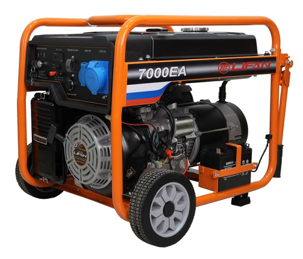 Бензиновый генератор Lifan 6 GF-5A (7000EA) переносной фото