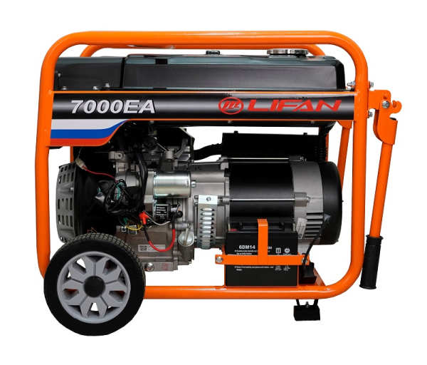 Бензиновый генератор Lifan 6 GF-5A (7000EA) передвижной Бензиновый генератор Lifan 6 GF-5A (7000EA) передвижной фото