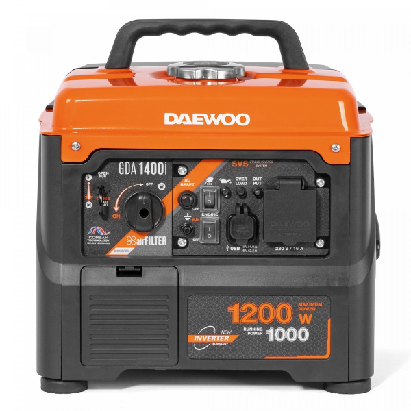 Бензиновый инверторный генератор DAEWOO GDA 1400i для дачи фото