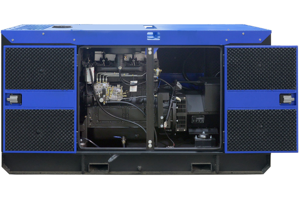 Дизельный генератор ТСС ЭД-24-Т400 в шумозащитном кожухе на прицепе 025280 2-х тактный фото