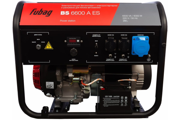 Бензиновый генератор Fubag BS 6600 A ES фото