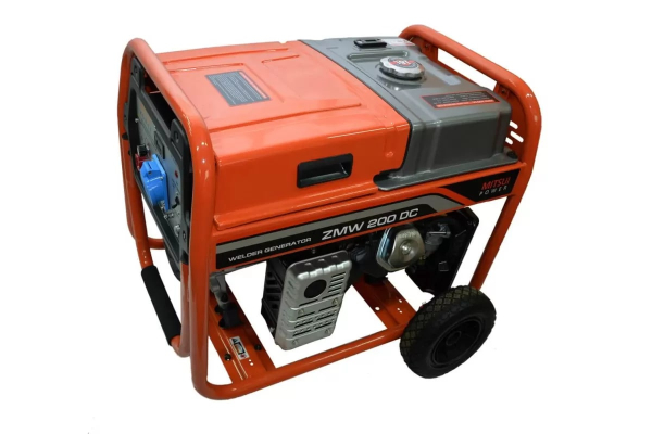 Бензиновый сварочный генератор Mitsui ZMW 200 DC на колесах фото