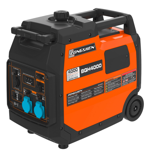 Бензиновый инверторный генератор Zongshen BQH 4000 E для дачи фото