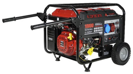 Бензиновый генератор Loncin LC10000D-AS, 3-х фазный (с мощностью без ограничений при 1-но и 3-х фазном режиме) фото