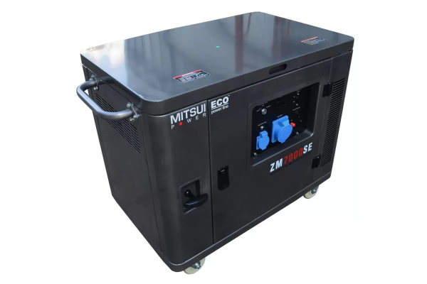 Бензиновый генератор Mitsui ZM 7000 SE на колесах фото