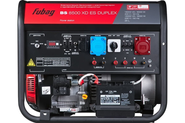 Бензиновый генератор Fubag BS 8500 XD ES DUPLEX 4-х тактный фото