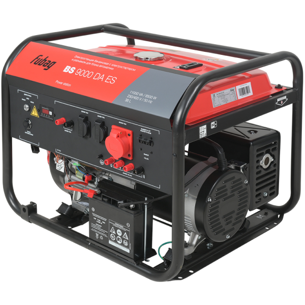 Бензиновый генератор Fubag BS 9000 DA ES портативный фото