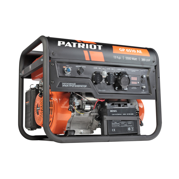Бензиновый генератор PATRIOT GP 6510 AE для дома фото