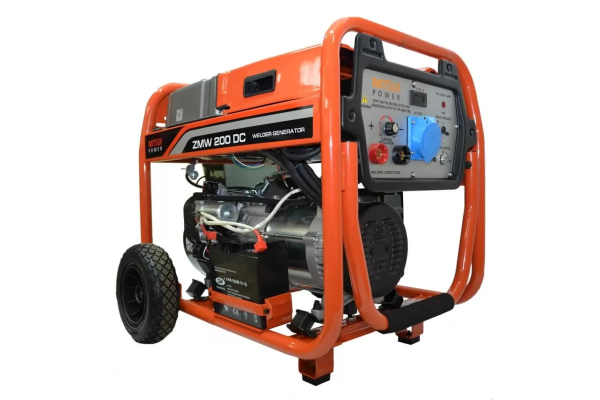Бензиновый сварочный генератор Mitsui ZMW 200 DC на колесах фото