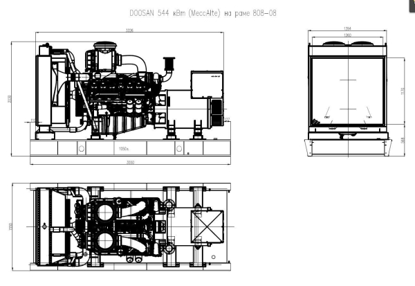 Дизельный генератор ТСС АД-544С-Т400-1РМ17 (Mecc Alte) 015106 2-х тактный фото