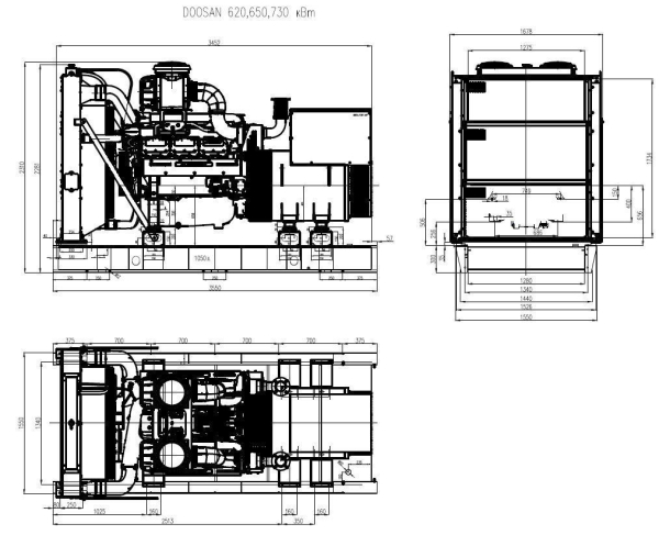 Дизельный генератор ТСС АД-730С-Т400-1РМ17 (Mecc Alte) 031219 2-х тактный фото