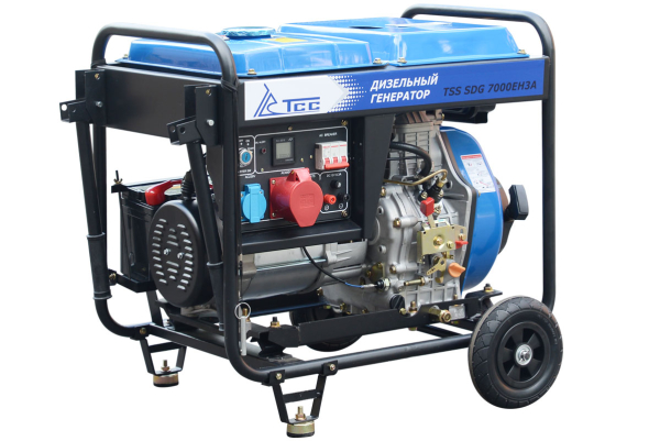 Дизельный генератор ТСС SDG 7000EH3A с АВР 033541 для газового котла фото