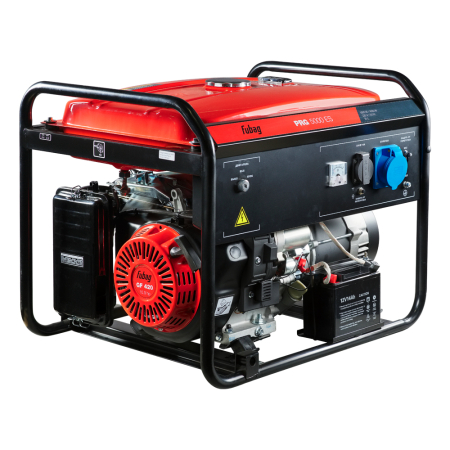 Бензиновый генератор Fubag PRG 5000 ES генератор + Комплект колес и ручек для электростанций в ПОДАРОК фото