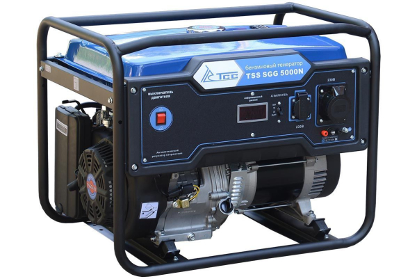 Бензиновый генератор ТСС SGG 5000N для дачи фото