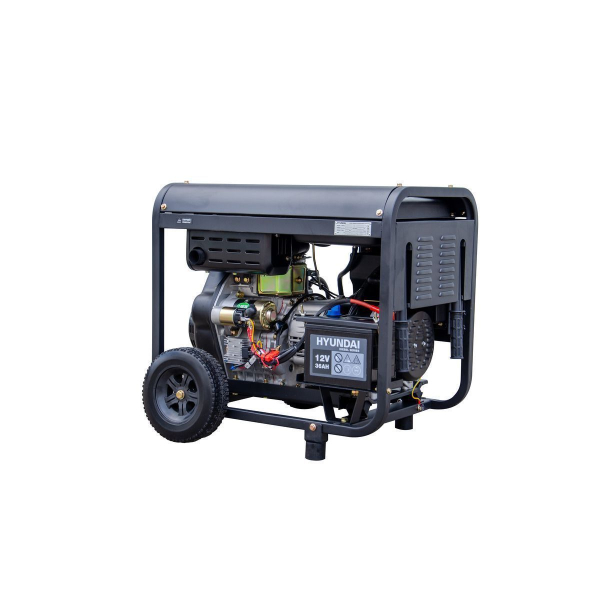 Дизельный генератор Hyundai DHY 8000LE-3  передвижной фото