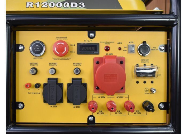 Бензиновый генератор RATO R12000DA-T э/c + подготовка к автозапуску передвижной фото
