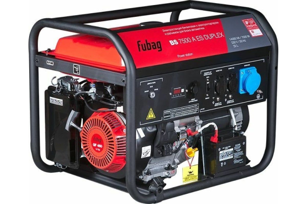 Бензиновый генератор Fubag BS 7500 A ES Duplex 4-х тактный фото