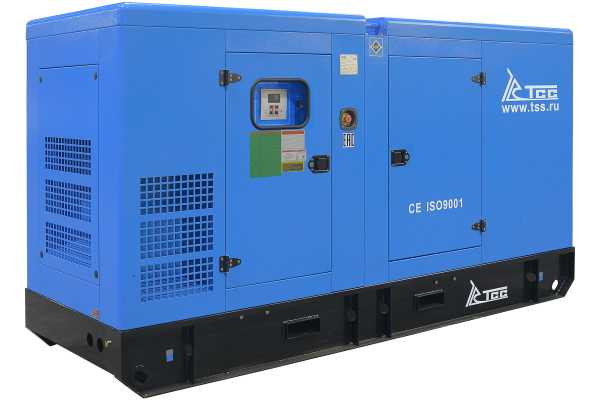 Дизельный генератор ТСС ЭД-150-Т400 с АВР в шумозащитном кожухе на прицепе 025140 2-х тактный фото