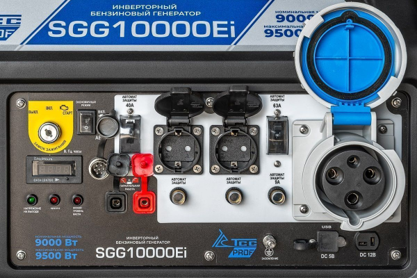 Бензиновый инверторный генератор ТСС SGG 10000Ei для газового котла фото