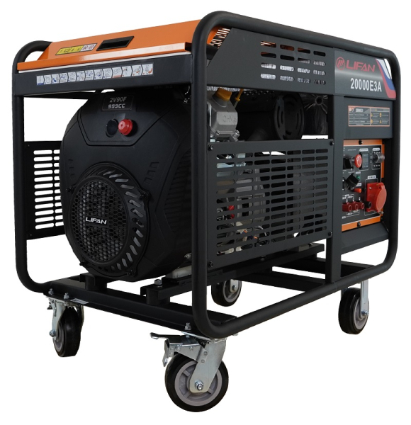 Бензиновый генератор Lifan 20000E3A передвижной Бензиновый генератор Lifan 20000E3A передвижной фото