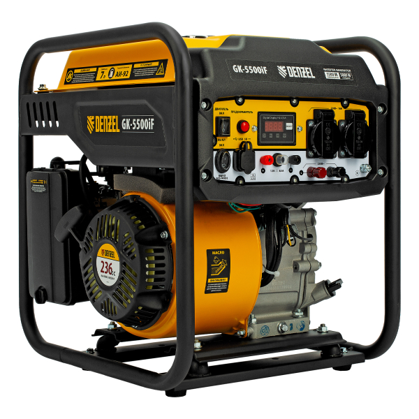 Бензиновый инверторный генератор DENZEL GK-5500iF для газового котла фото