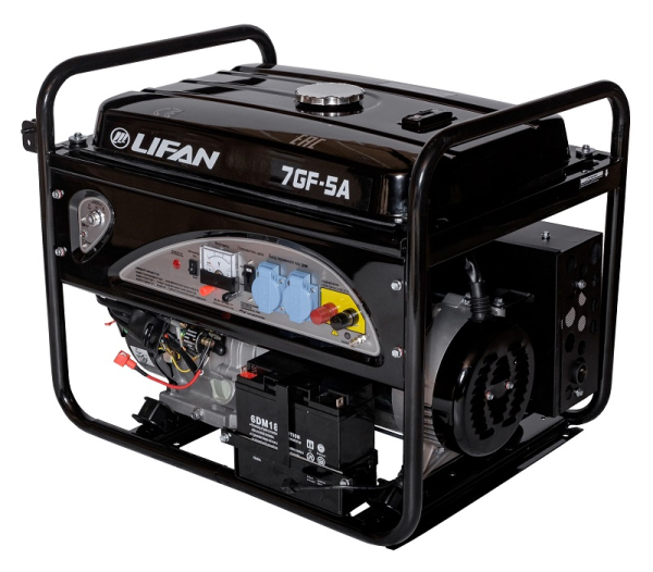 Бензиновый генератор Lifan 7 GF-5A (LF7500AE) для газового котла фото