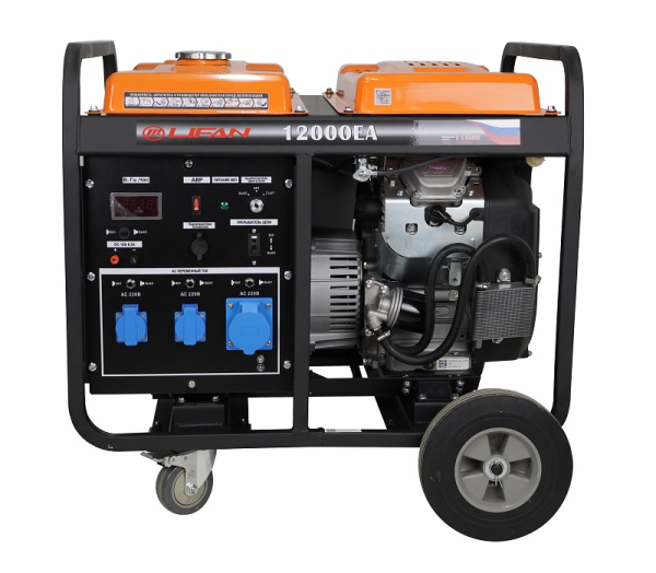 Бензиновый генератор Lifan 10 GF-5A (LF12000ЕА) переносной фото