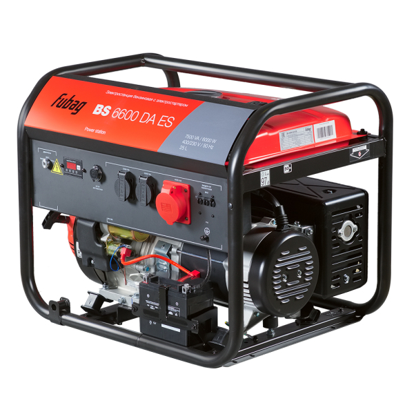 Бензиновый генератор Fubag BS 6600 DA ES 641693 для газового котла фото