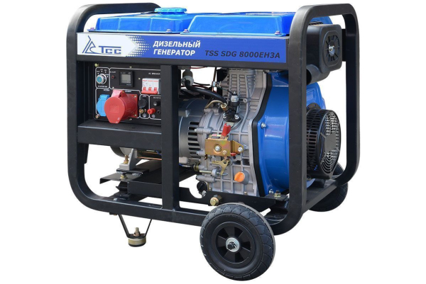 Дизельный генератор ТСС SDG 8000EH3A в кожухе МК-2.1 034170 для газового котла фото