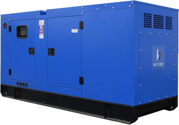 Дизельный генератор Исток АД120С-Т400-РПМ35 в кожухе с АВР  синхронный фото