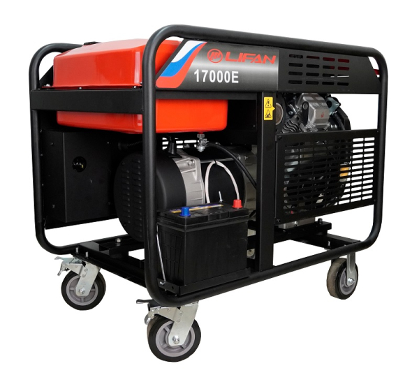 Бензиновый генератор Lifan 17000E передвижной Бензиновый генератор Lifan 17000E передвижной фото