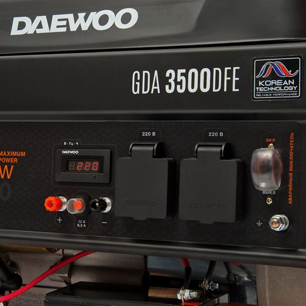 Бензиновый генератор DAEWOO GDA 3500 DFE Бензиновый генератор DAEWOO GDA 3500 DFE фото