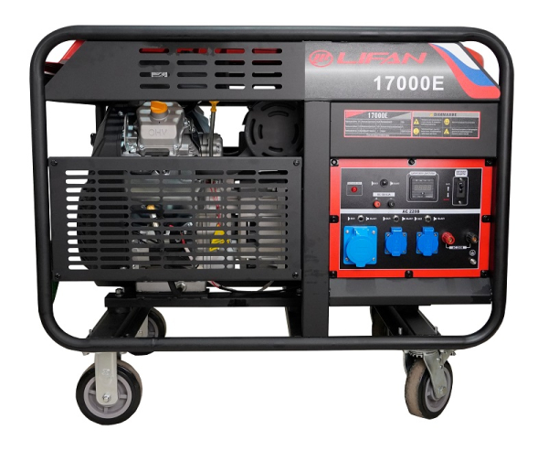 Бензиновый генератор Lifan 17000E передвижной Бензиновый генератор Lifan 17000E передвижной фото